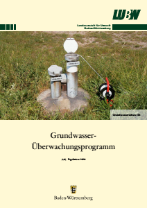 Bild der Titelseite der Publikation: Grundwasser-Überwachungsprogramm. Ergebnisse 2020