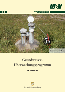 Bild der Titelseite der Publikation: Grundwasser-Überwachungsprogramm - 2022